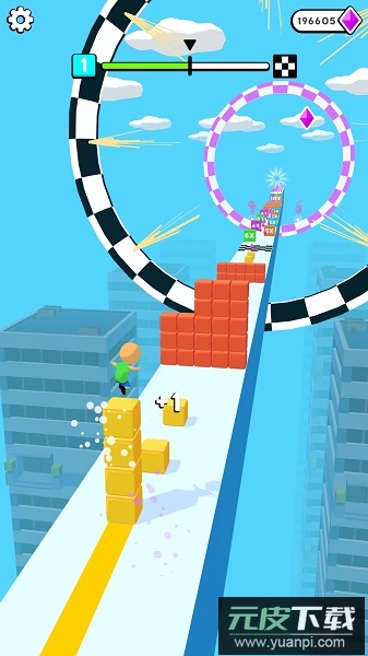 魔方一起浪游戏(方块冲浪！)截图1