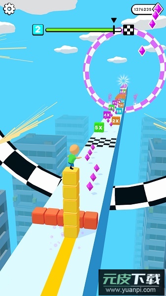 魔方一起浪游戏(方块冲浪！)截图3