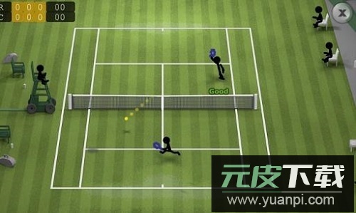 火柴人网球游戏(Stickman Tennis)截图1
