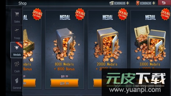 二战名将世界战争无限货币勋章版截图3