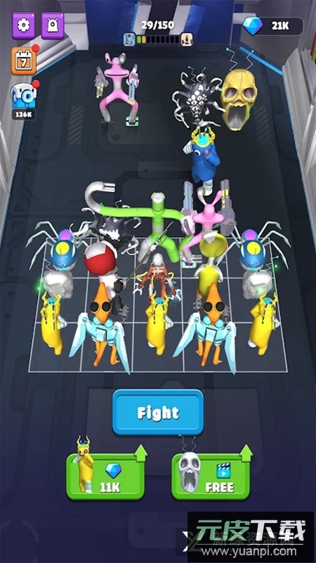 合并100为彩虹朋友关卡完整版(Merge Rainbow Friend 100 Doors)截图1