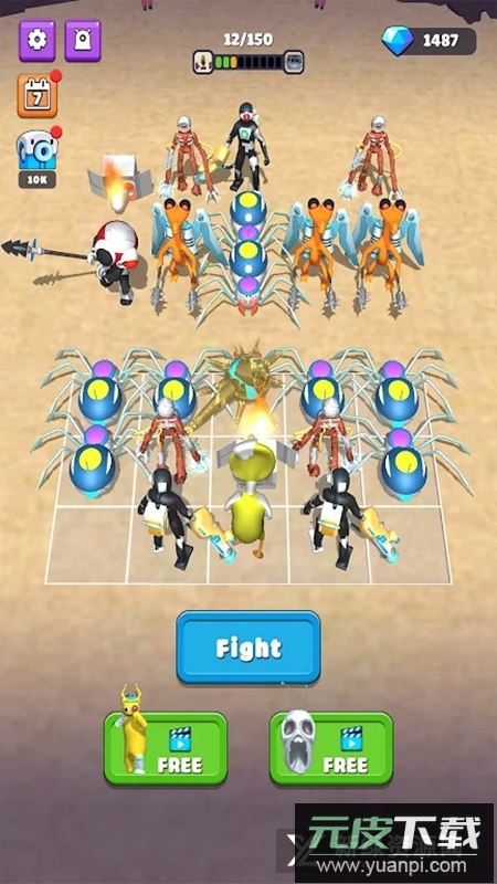 合并100为彩虹朋友关卡完整版(Merge Rainbow Friend 100 Doors)截图2