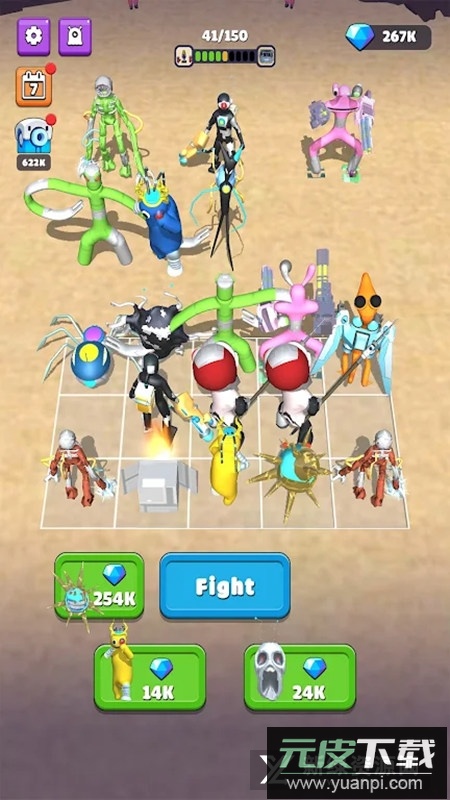 合并100为彩虹朋友关卡完整版(Merge Rainbow Friend 100 Doors)截图4