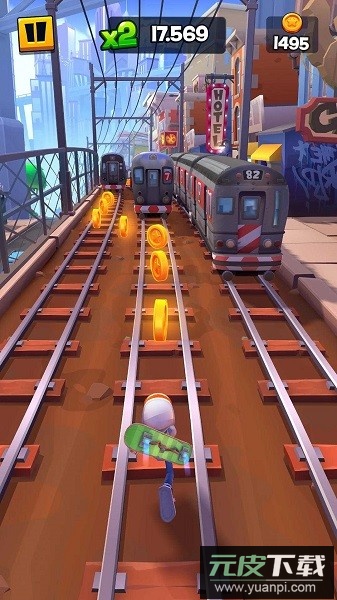 地铁跑酷滑板英雄最新版(Hoverboard Heroes)截图2