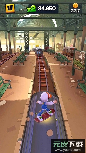 地铁跑酷滑板英雄最新版(Hoverboard Heroes)截图3