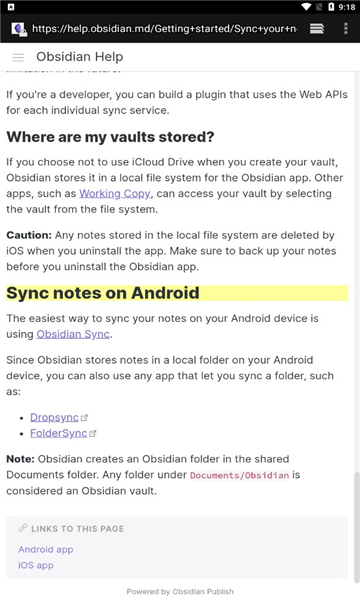 Obsidian黑曜石安卓版移动端手机版apk截图3