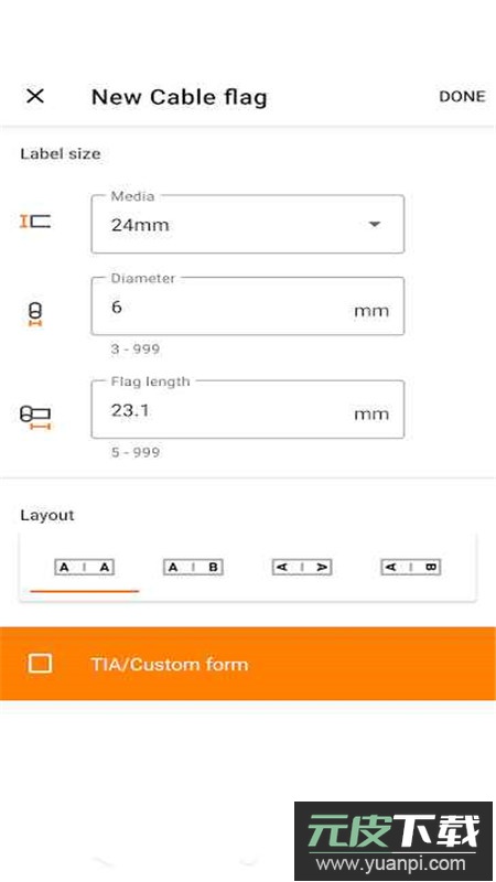 Pro Label Tool兄弟电缆标签打印软件安卓版截图6