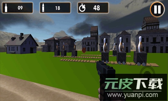 枪神练习场最新版(Real Bottle Shoot Game 3D)截图2