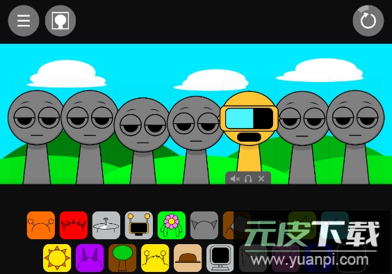 节奏盒子sprunki抽象版截图1