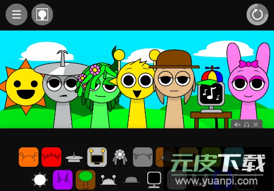 节奏盒子sprunki抽象版截图2