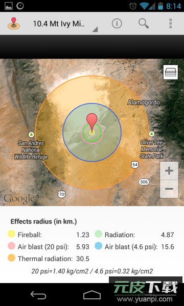 核爆计算器(nukeblast)手机版截图1