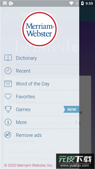 韦氏字典app截图1