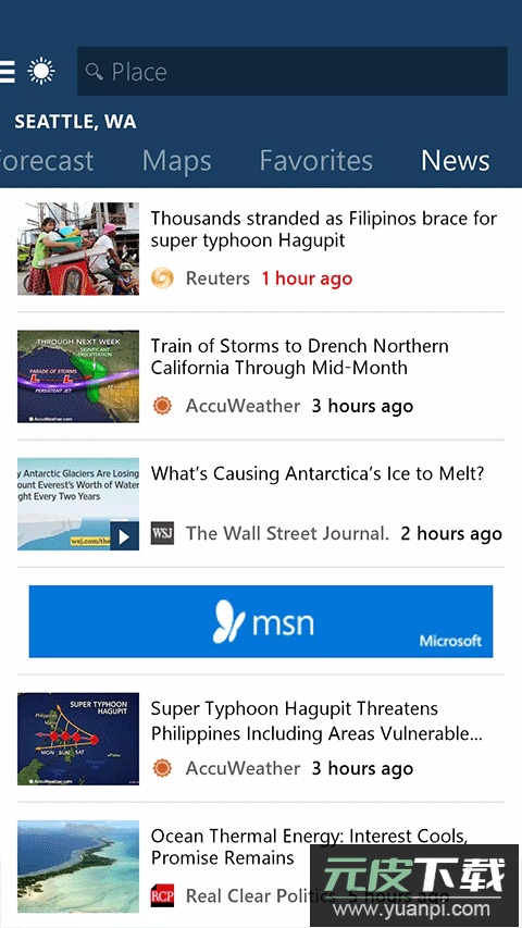 微软天气app截图4