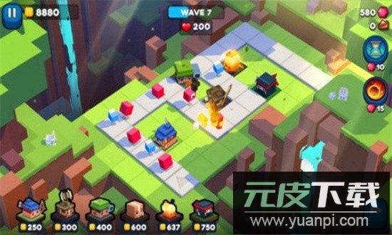 方块塔防游戏截图2