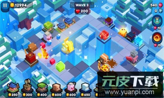 方块塔防游戏截图3