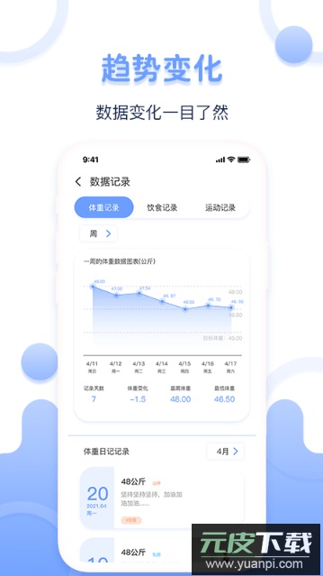 每日体重记录器app最新官方版截图3