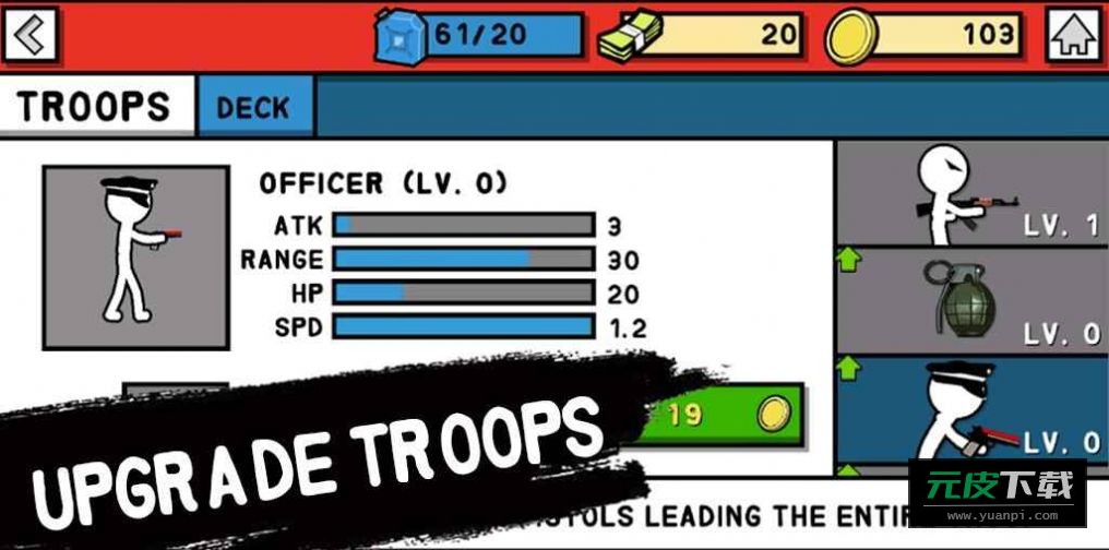 火柴人战役二战游戏(StickmanArmy)截图2